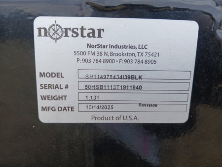 New 2026 Norstar SR Truck Bed