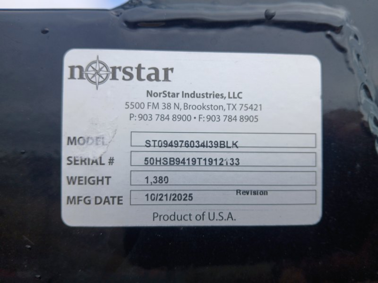 New 2026 Norstar ST Truck Bed