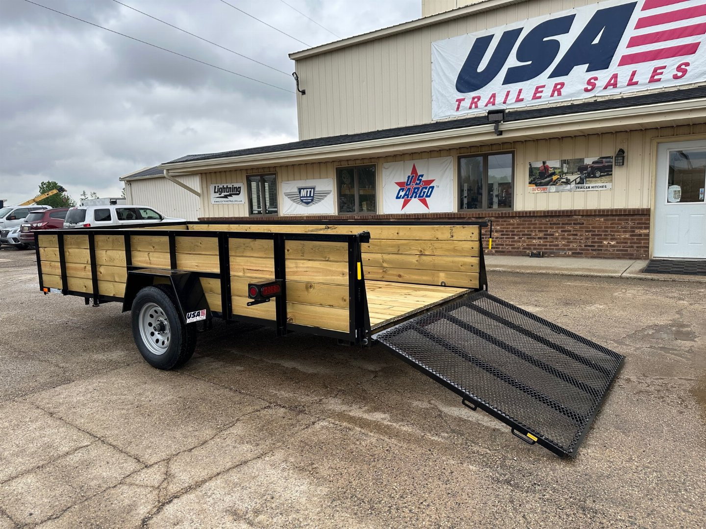New 2025 AMO 76x14 Woodside 3K Utility Trailer