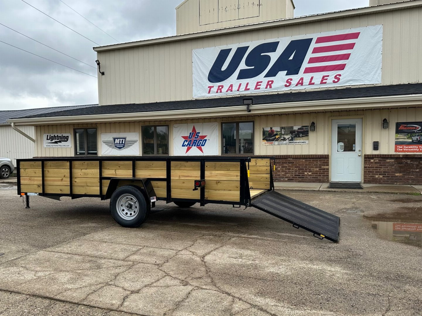 New 2025 AMO 76x14 Woodside 3K Utility Trailer