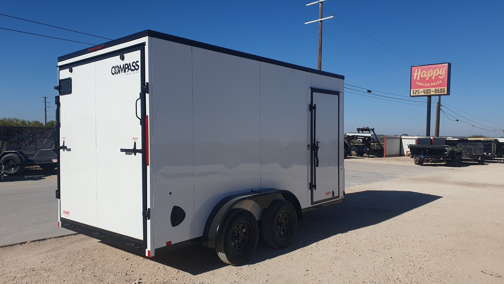 New 2026 Compass 7'x14' Enclosed Cargo Trailer - Indigo DLX