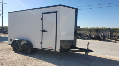 New 2026 Compass 7'x14' Enclosed Cargo Trailer - Indigo DLX