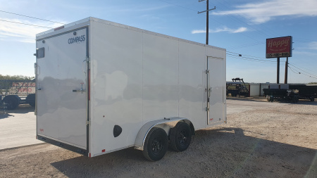 New 2026 Compass 7'x16' Enclosed Cargo Trailer - Indigo DLX