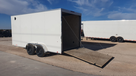 New 2026 Compass 7'x16' Enclosed Cargo Trailer - Indigo DLX
