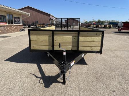 New 2026 AMO 82x14-TA2 Wood Side 7k Utility Trailer