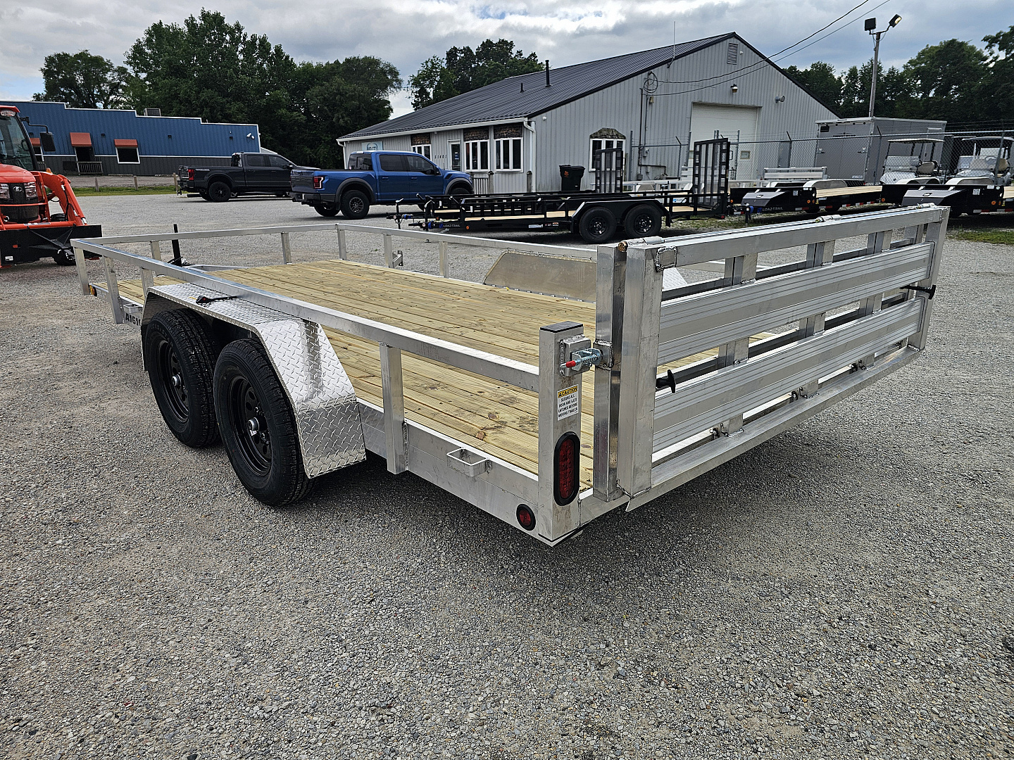 New 2026 ALUMINUM 83X16 UTILITY TRAILER TANDEM AXLE 7000GVWR TORSION Utility Trailer