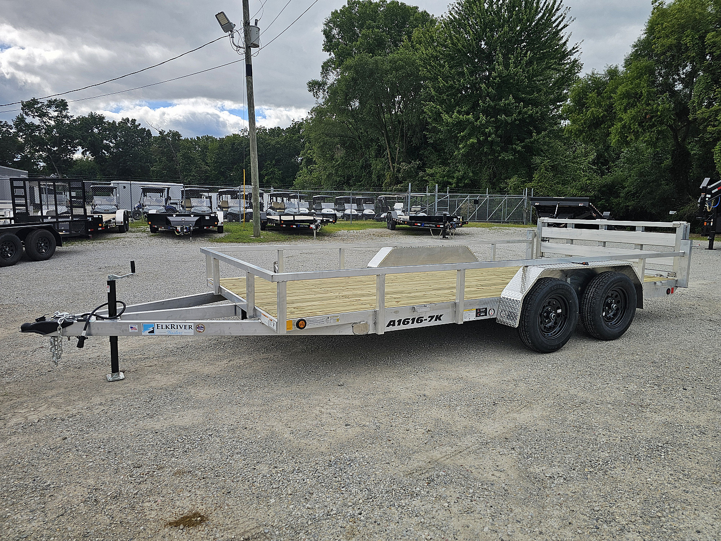 New 2026 ALUMINUM 83X16 UTILITY TRAILER TANDEM AXLE 7000GVWR TORSION Utility Trailer