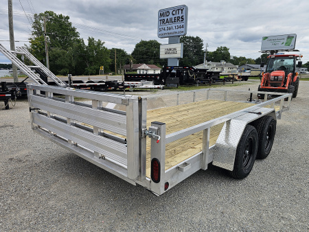 New 2026 ALUMINUM 83X16 UTILITY TRAILER TANDEM AXLE 7000GVWR TORSION Utility Trailer