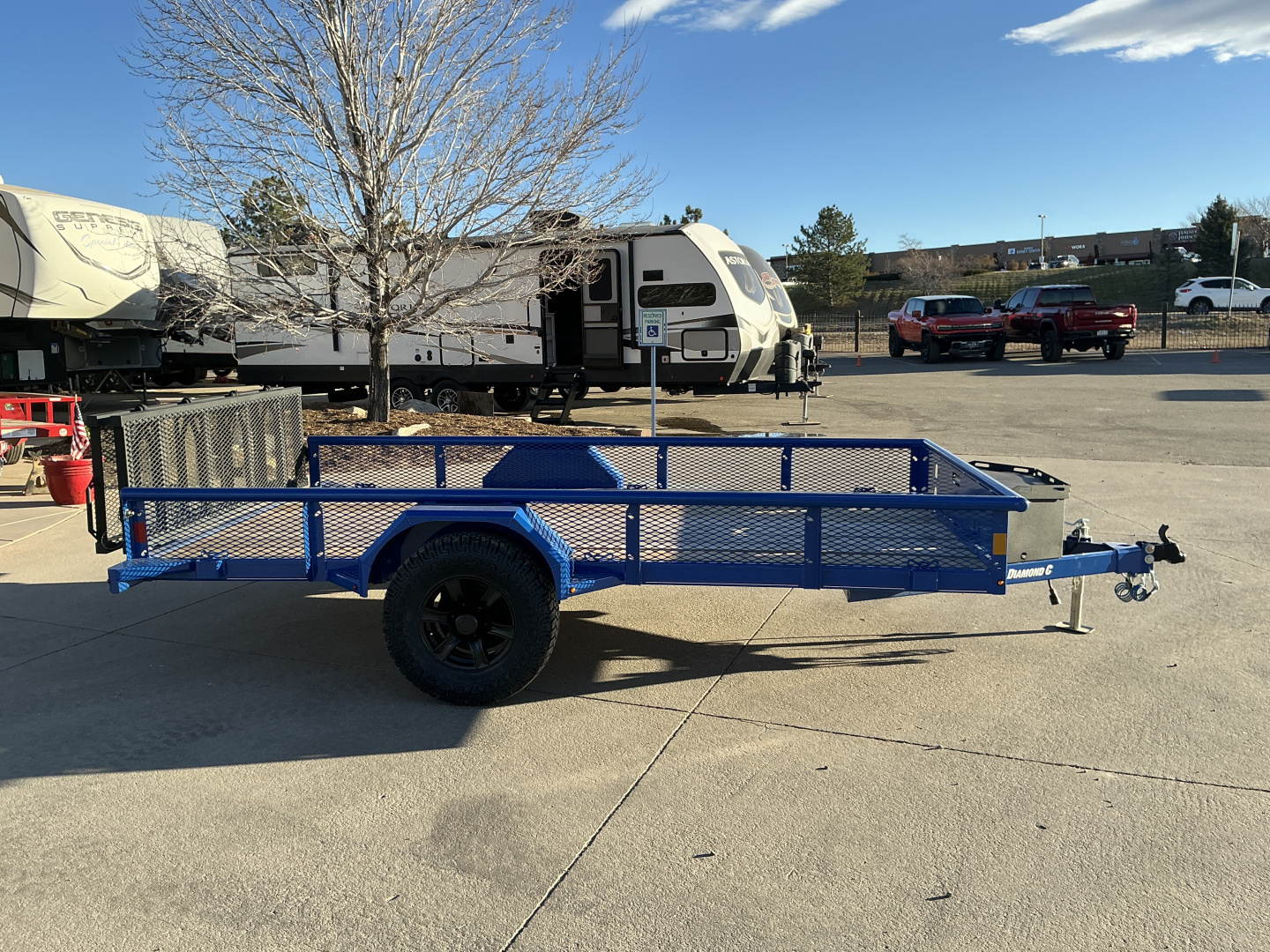 New 6K with Brakes 2026 Diamond C PSA 12X77 Utility Trailer