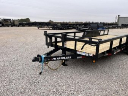 New 2026 PJ 83"x20' Angle Pipetop Trailer – P8