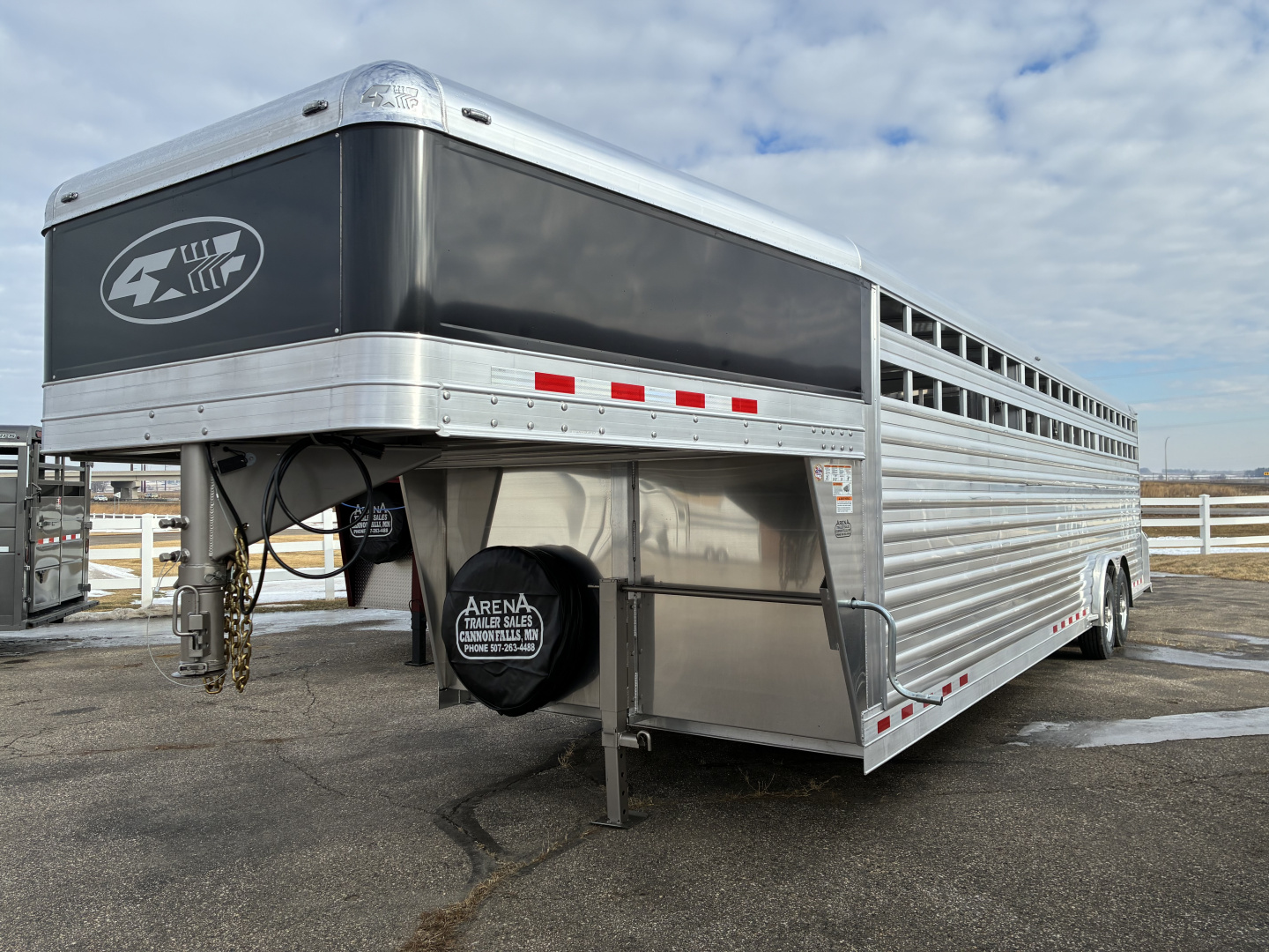 New 2027 4-Star 30' x 8' Stock Trailer