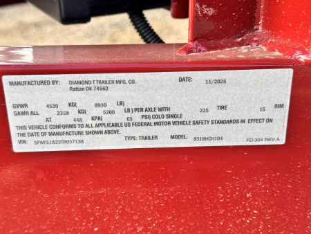 New 2026 Diamond T 7-18 Heavy Car Hauler 10K GVWR