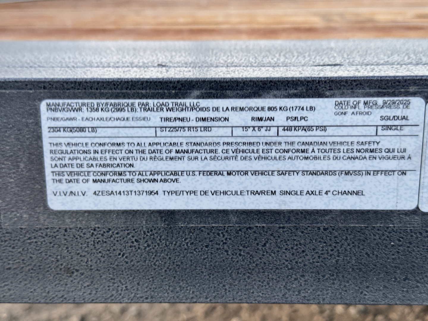 New 2026 Load Trail BLACK FRIDAY 6.5-14 SXS Trailer