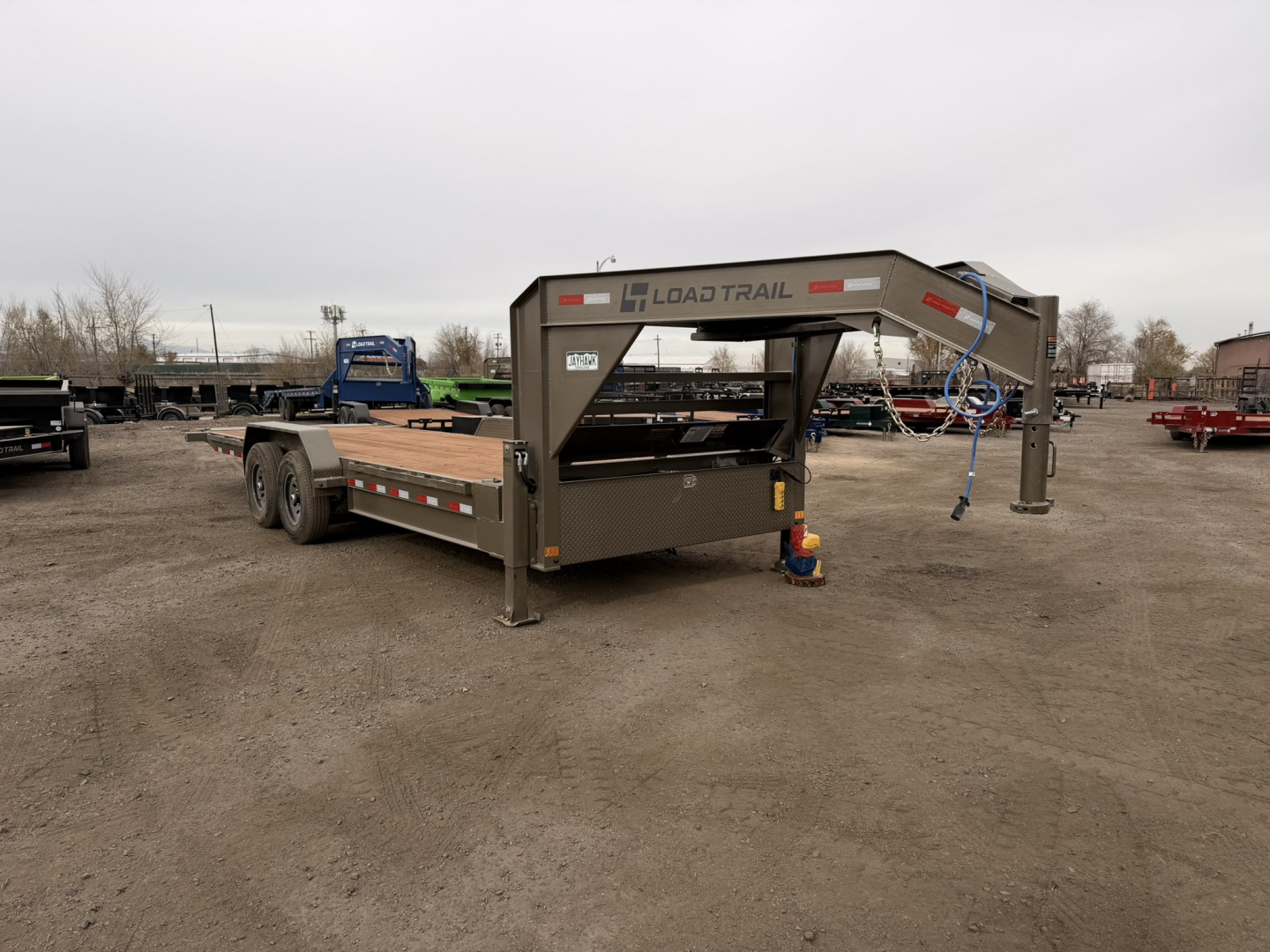 New 2026 Load Trail BLACK FRIDAY 7-24 Single Wheel Gooseneck Tilt Equipment Hauler 14K GVWR