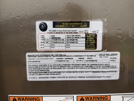 New 2026 Load Trail BLACK FRIDAY 7-24 Single Wheel Gooseneck Tilt Equipment Hauler 14K GVWR