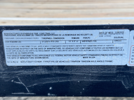 New 2026 Load Trail BLACK FRIDAY 7-20 Heavy Duty Tandem Axle Rampgate Utility