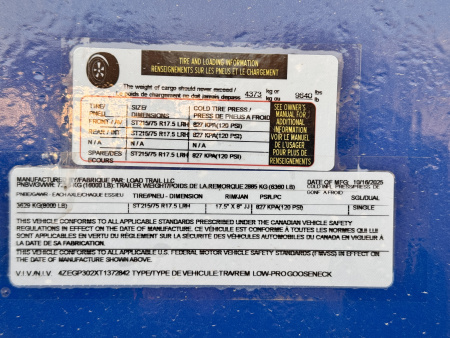 New 2026 Load Trail BLACK FRIDAY 8.5-30 Single Wheel Gooseneck Equipment Hauler 16K GVWR