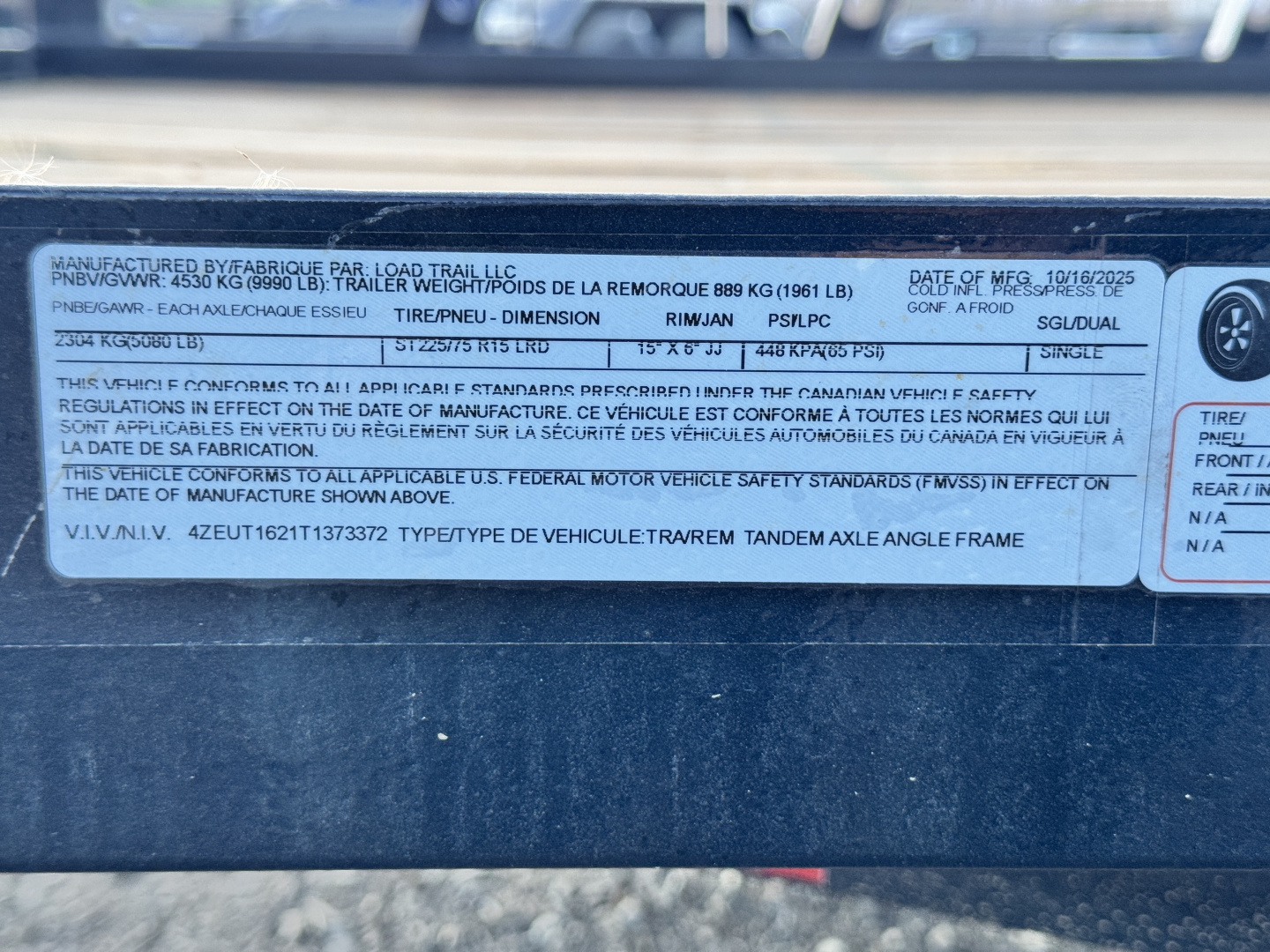 New 2026 Load Trail BLACK FRIDAY 7-16 Tandem Axle Utility Trailer