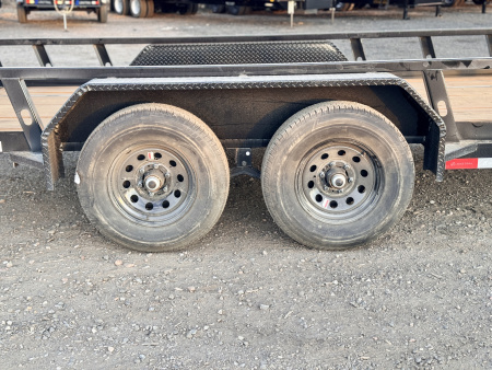 New 2026 Load Trail BLACK FRIDAY 7-16 Tandem Axle Utility Trailer