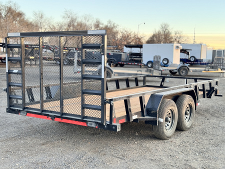 New 2026 Load Trail BLACK FRIDAY 7-16 Tandem Axle Utility Trailer