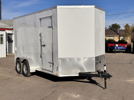 Used 2025 Cross Trailers 7-14-1.5V Enclosed