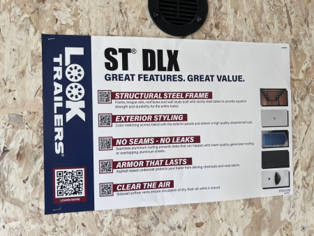 New 2026 Look Trailers 6x12 ST-DLX BARN DOOR Cargo / Enclosed Trailer