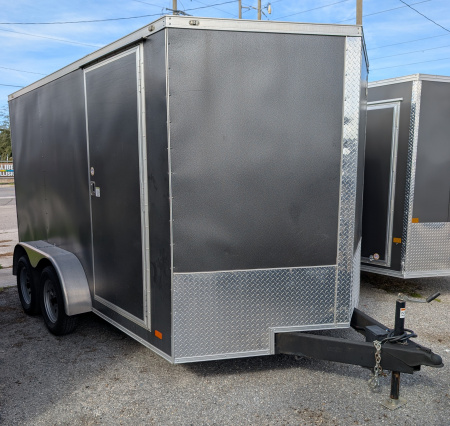 Used 2021 Covered Wagon Trailers 7X14 ENCLOSED Cargo Trailer