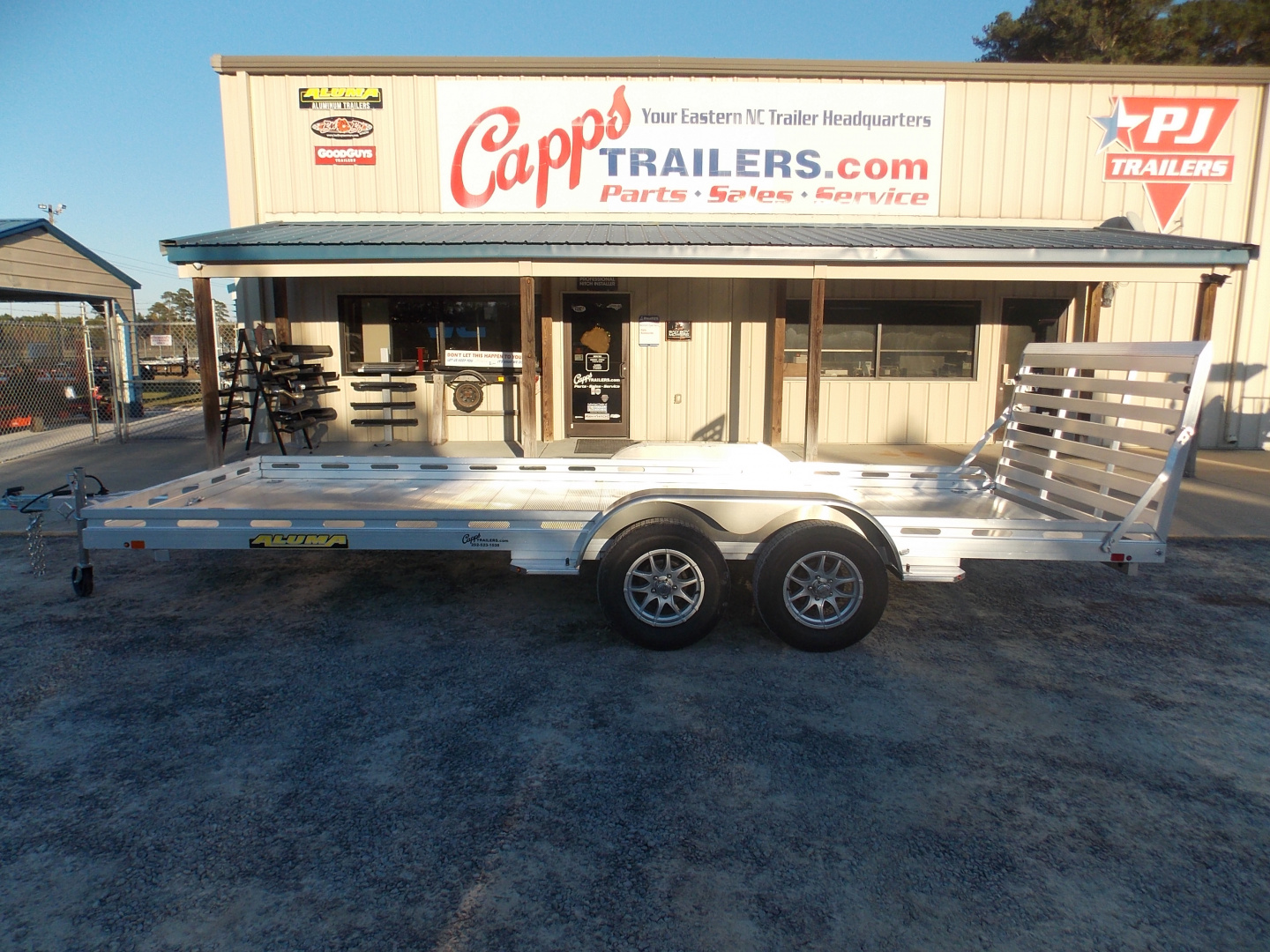 New 2026 Aluma AL 8018TA-EL-R-TG-RTD Utility Trailer