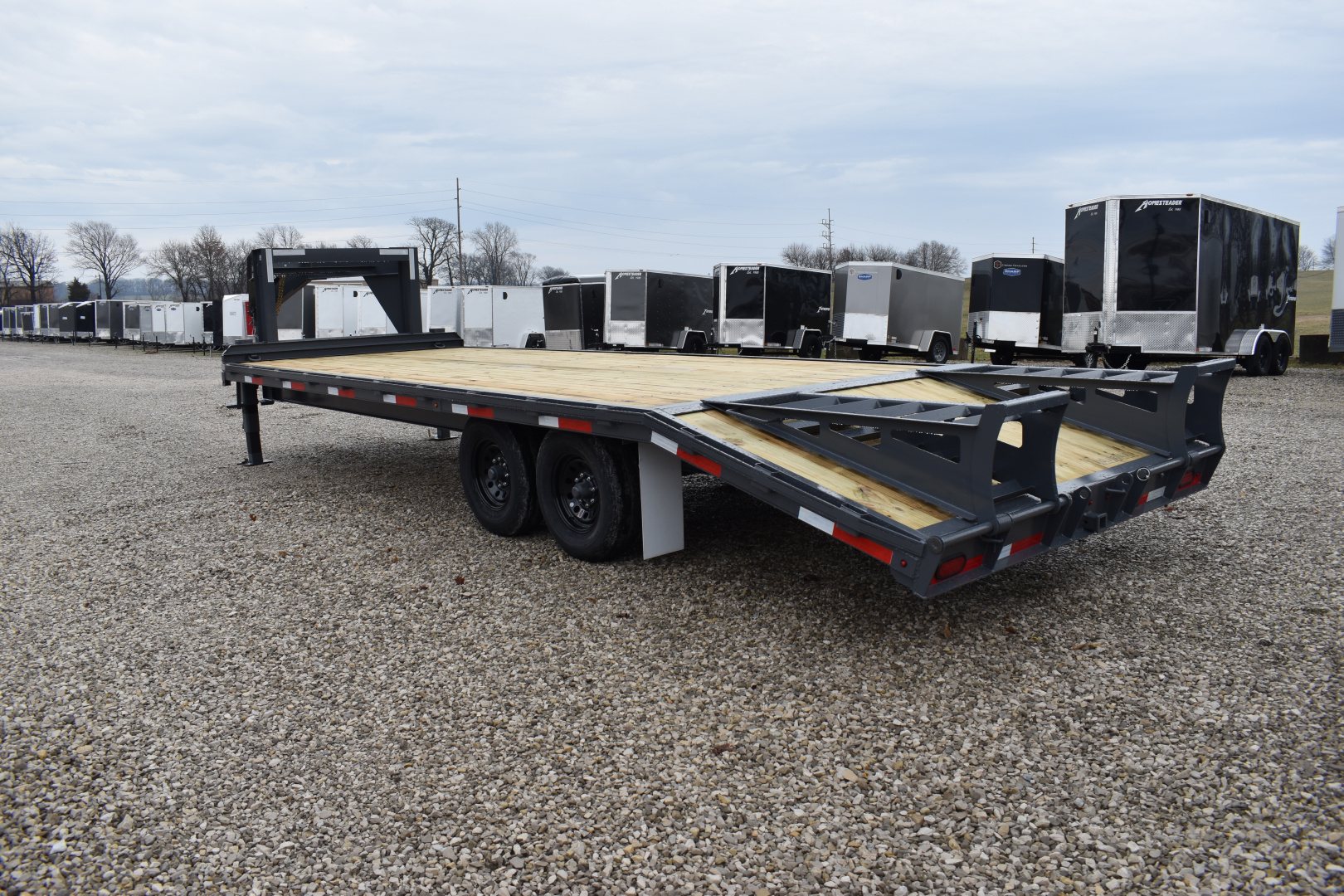 New 2026 Golden Trailers 20+5 7K GN Flatbed Trailer