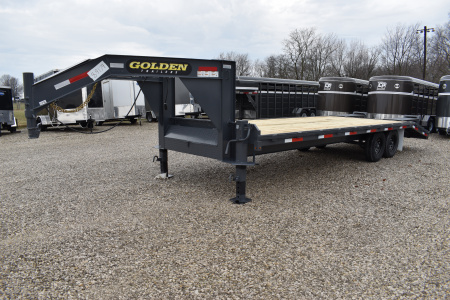 New 2026 Golden Trailers 20+5 7K GN Flatbed Trailer