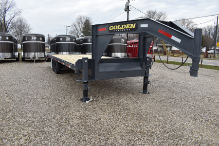 New 2026 Golden Trailers 20+5 7K GN Flatbed Trailer