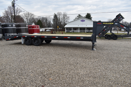 New 2026 Golden Trailers 20+5 7K GN Flatbed Trailer