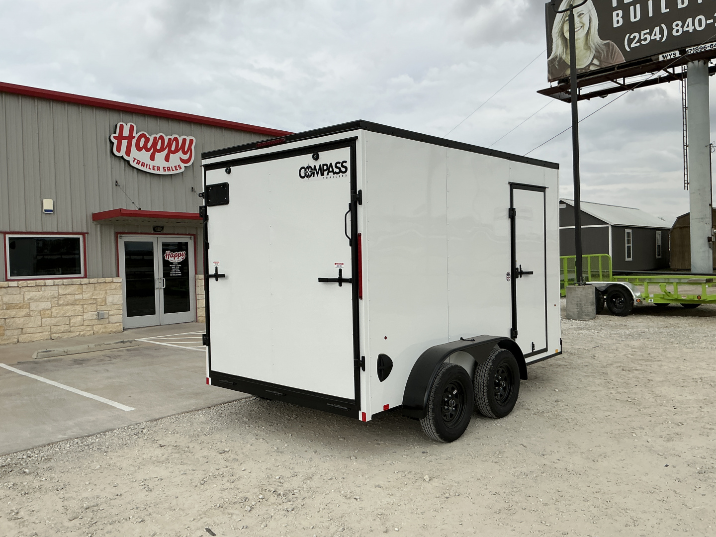 New 2026 Compass 7'x12' Enclosed Cargo Trailer - Indigo DLX