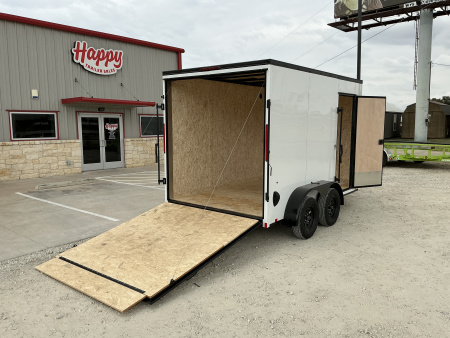New 2026 Compass 7'x12' Enclosed Cargo Trailer - Indigo DLX