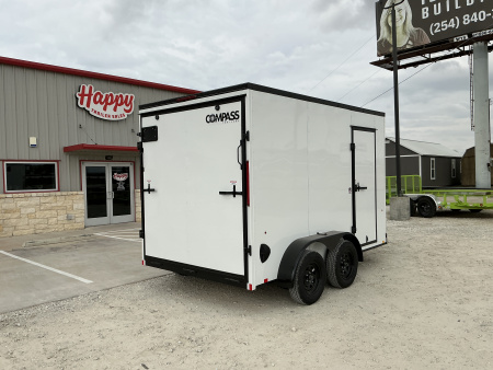 New 2026 Compass 7'x12' Enclosed Cargo Trailer - Indigo DLX