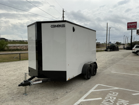 New 2026 Compass 7'x12' Enclosed Cargo Trailer - Indigo DLX