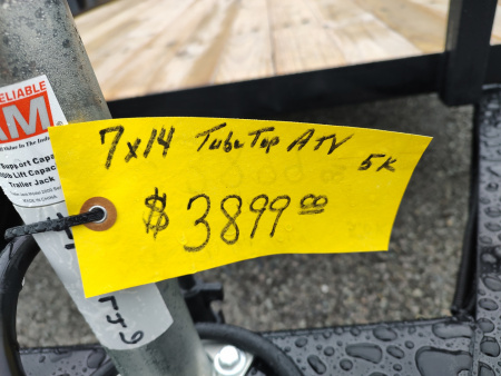 New 2026 Sure-Trac Tube Top ATV Utility SA 7' x 14' 5k Trailer