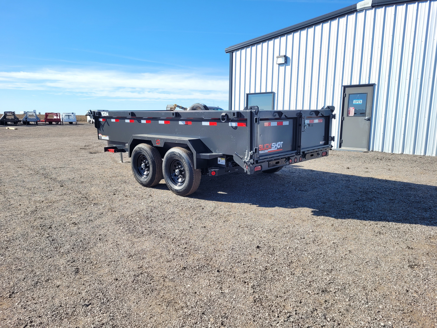 New 2026 Buckshot 83"x14' Dump Trailer W/2' Sides