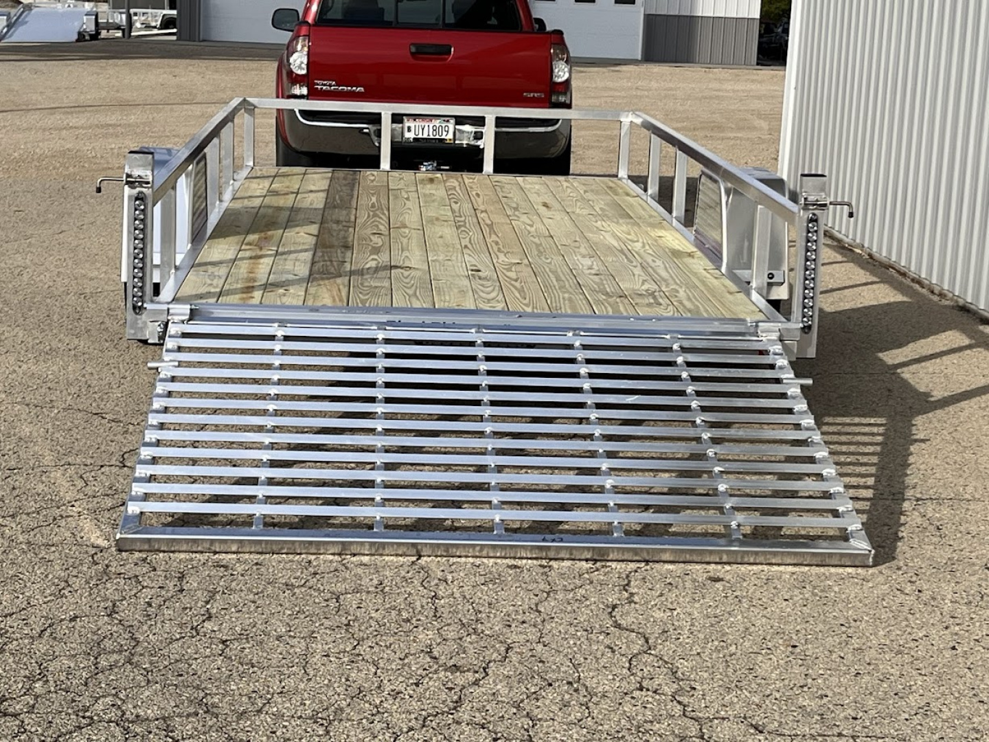 New 2026 Black Rhino *INCOMING* Aluminum 81"x168" EXS714 w/ Wood Deck Utility Trailer