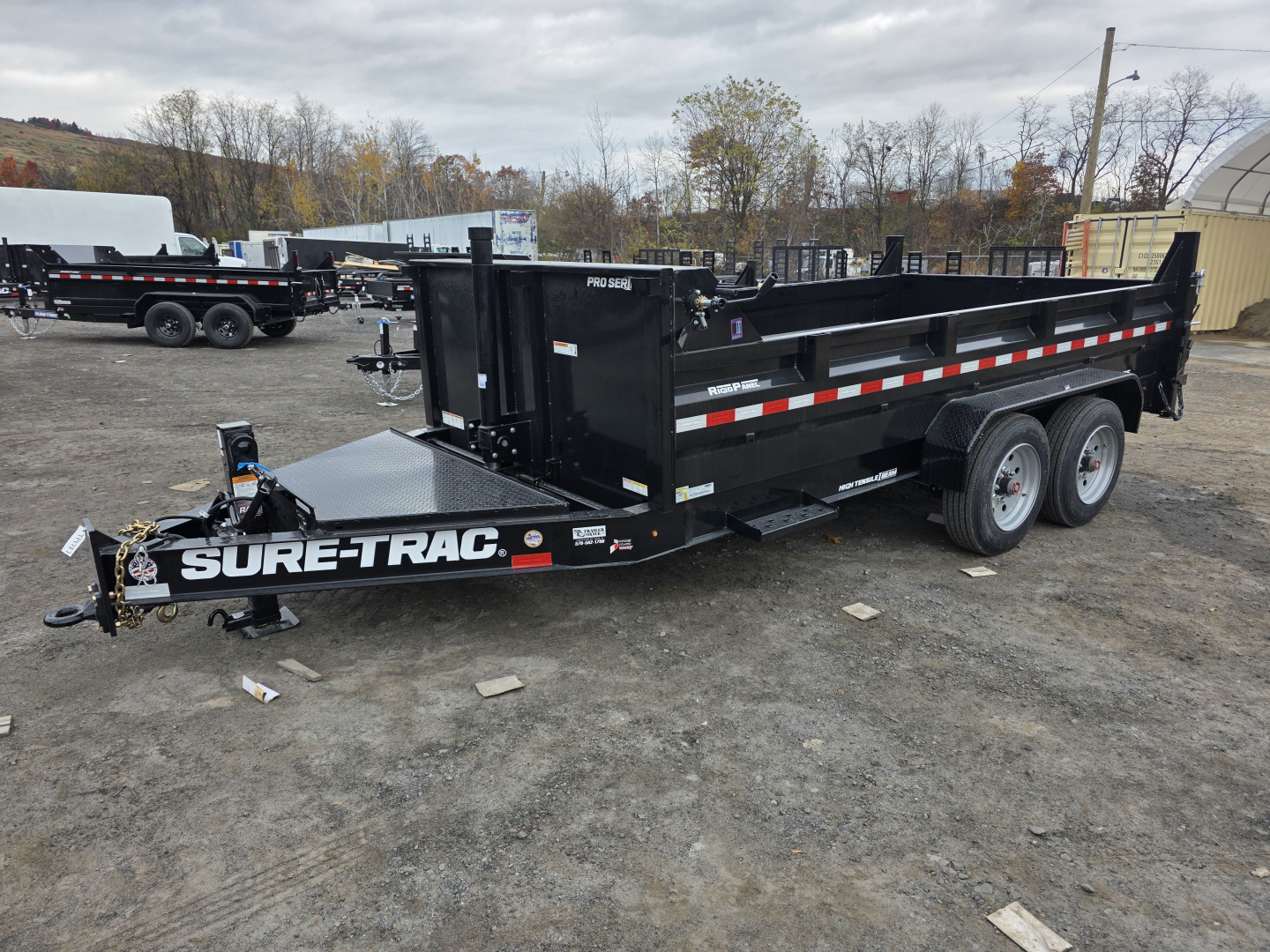 New 2026 Sure-Trac 7X14 17.6 PRO SERIES Dump Trailer