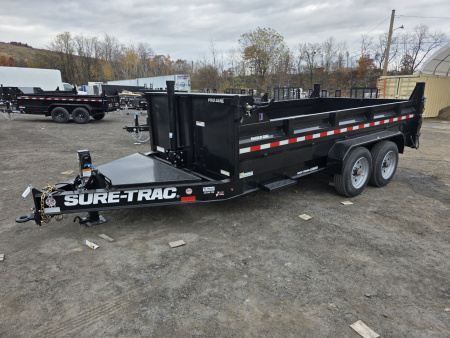 New 2026 Sure-Trac 7X14 17.6 PRO SERIES Dump Trailer
