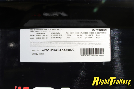 New 2026 5x10 PJ Dump Trailer