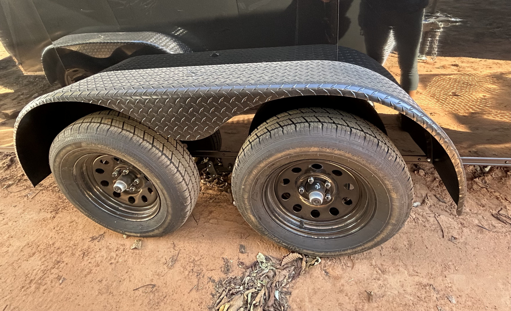 New 2026 Family Trailer 7x16 Tandem Axles Cargo / Enclosed Trailer-Screwless Exterior-Blackout Pkg-Rear Spoiler