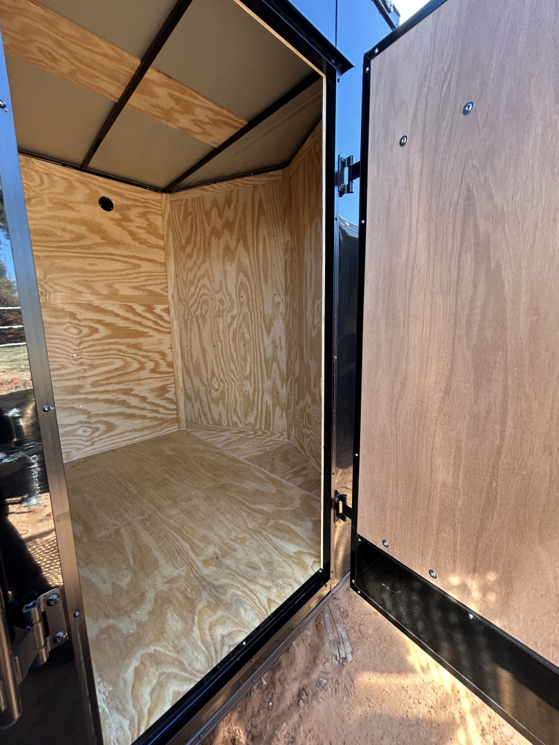 New 2026 Family Trailer 7x16 Tandem Axles Cargo / Enclosed Trailer-Screwless Exterior-Blackout Pkg-Rear Spoiler