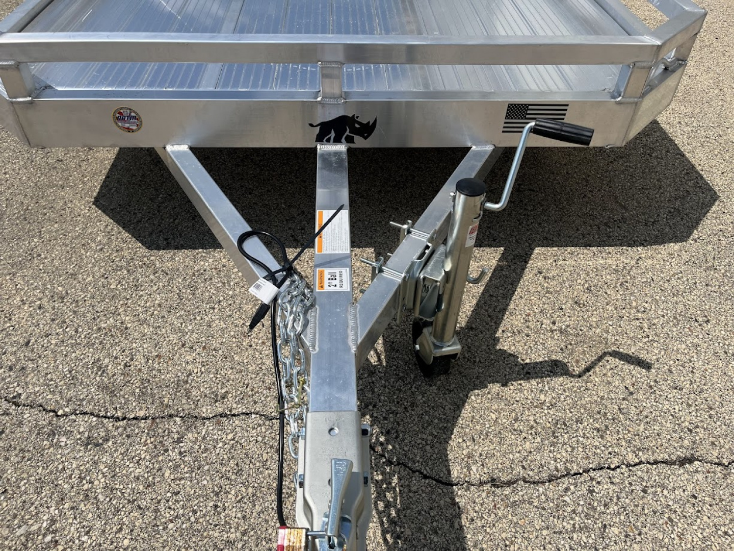 New 2026 Black Rhino *INCOMING* Aluminum 74"x12' Low Profile LPS7812A (ATV / UTV / Side by Side) Utility Trailer