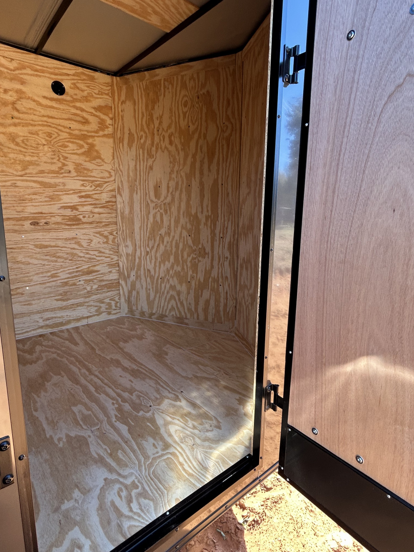 New 2026 Family Trailer 7x16 Tandem Axles Cargo / Enclosed Trailer-Screwless Exterior-Blackout Pkg-Rear Spoiler