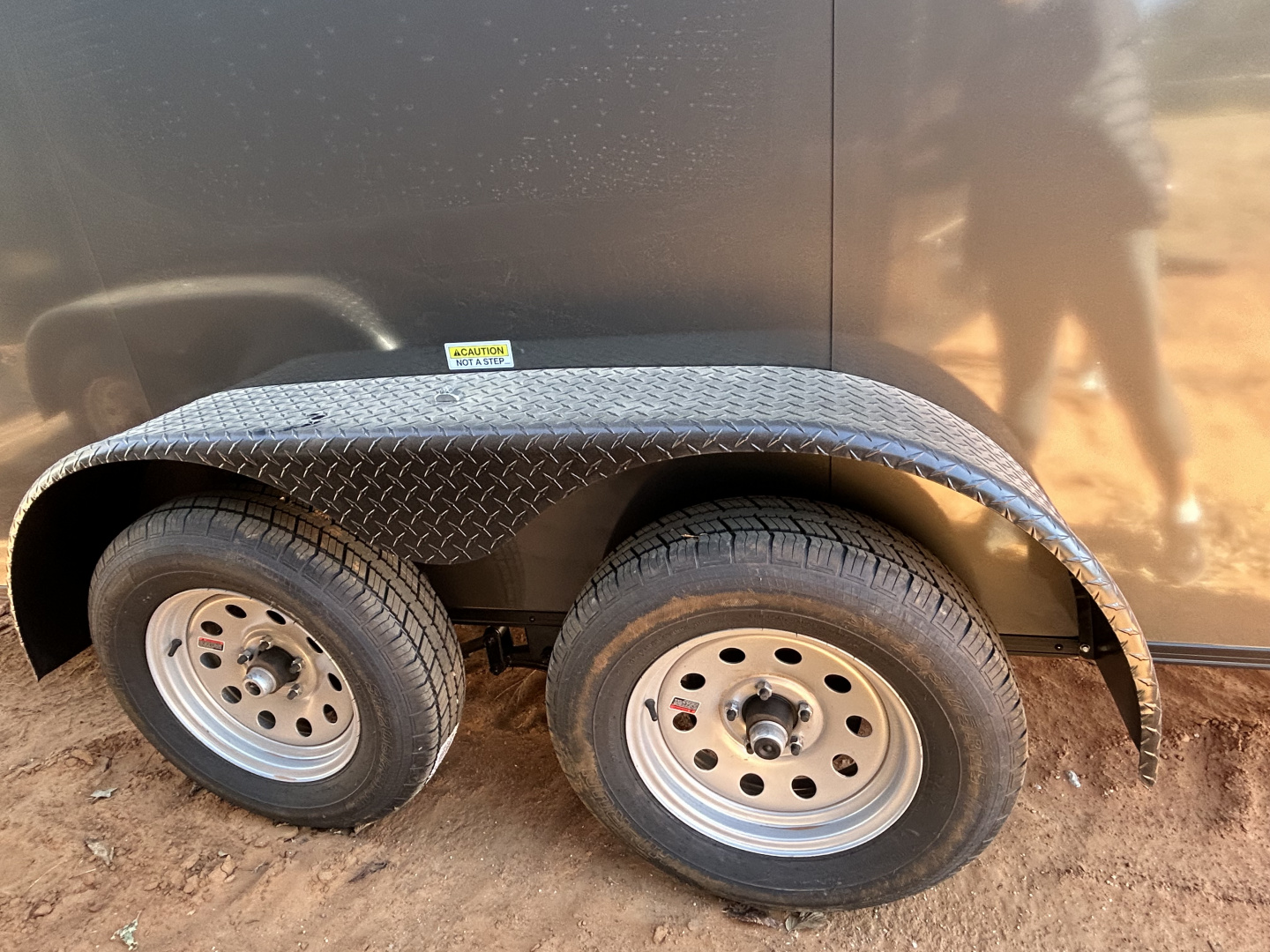 New 2026 Family Trailer 7x16 Tandem Axles Cargo / Enclosed Trailer-Screwless Exterior-Blackout Pkg-Rear Spoiler