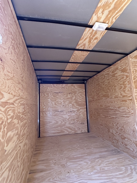 New 2026 Family Trailer 7x16 Tandem Axles Cargo / Enclosed Trailer-Screwless Exterior-Blackout Pkg-Rear Spoiler