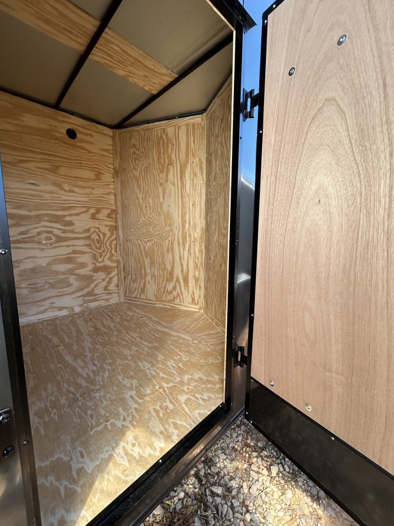 New 2026 Family Trailer 7x16 Tandem Axles Cargo / Enclosed Trailer-Screwless Exterior-Blackout Pkg-Rear Spoiler