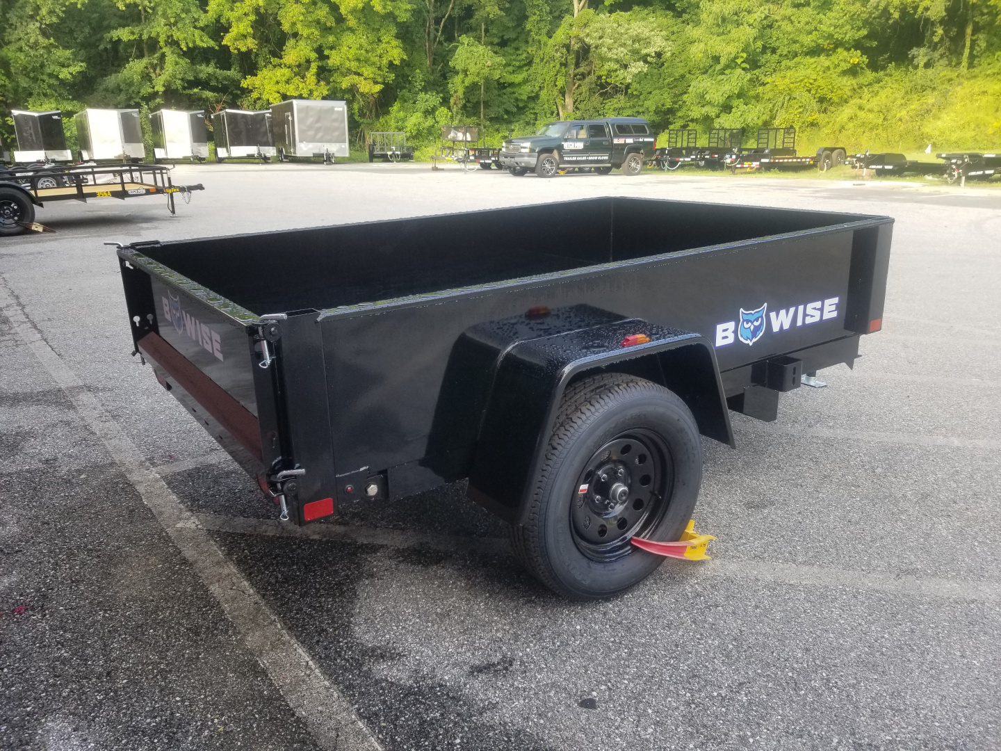 New 5 x 8 BWISE Low Pro Dump Trailer 3k